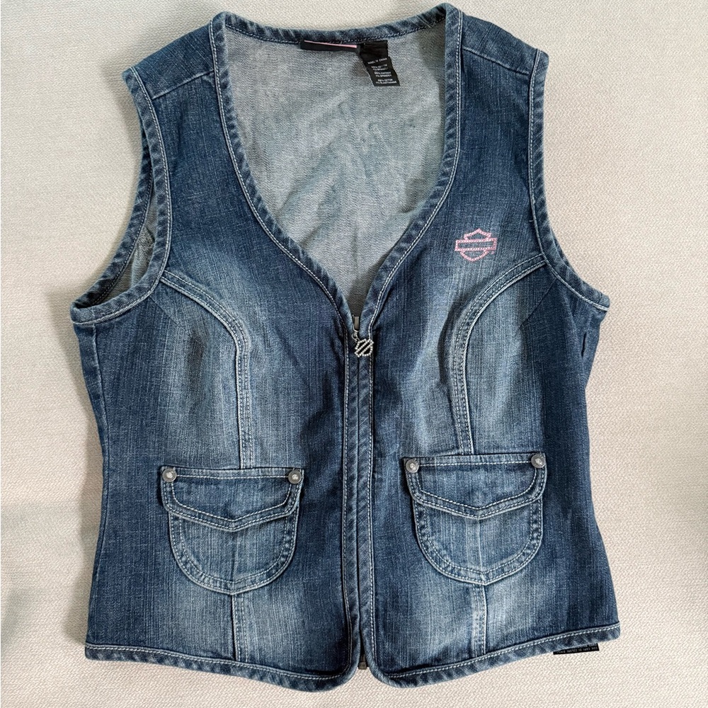 Harley-Davidson Blue Denim Vest